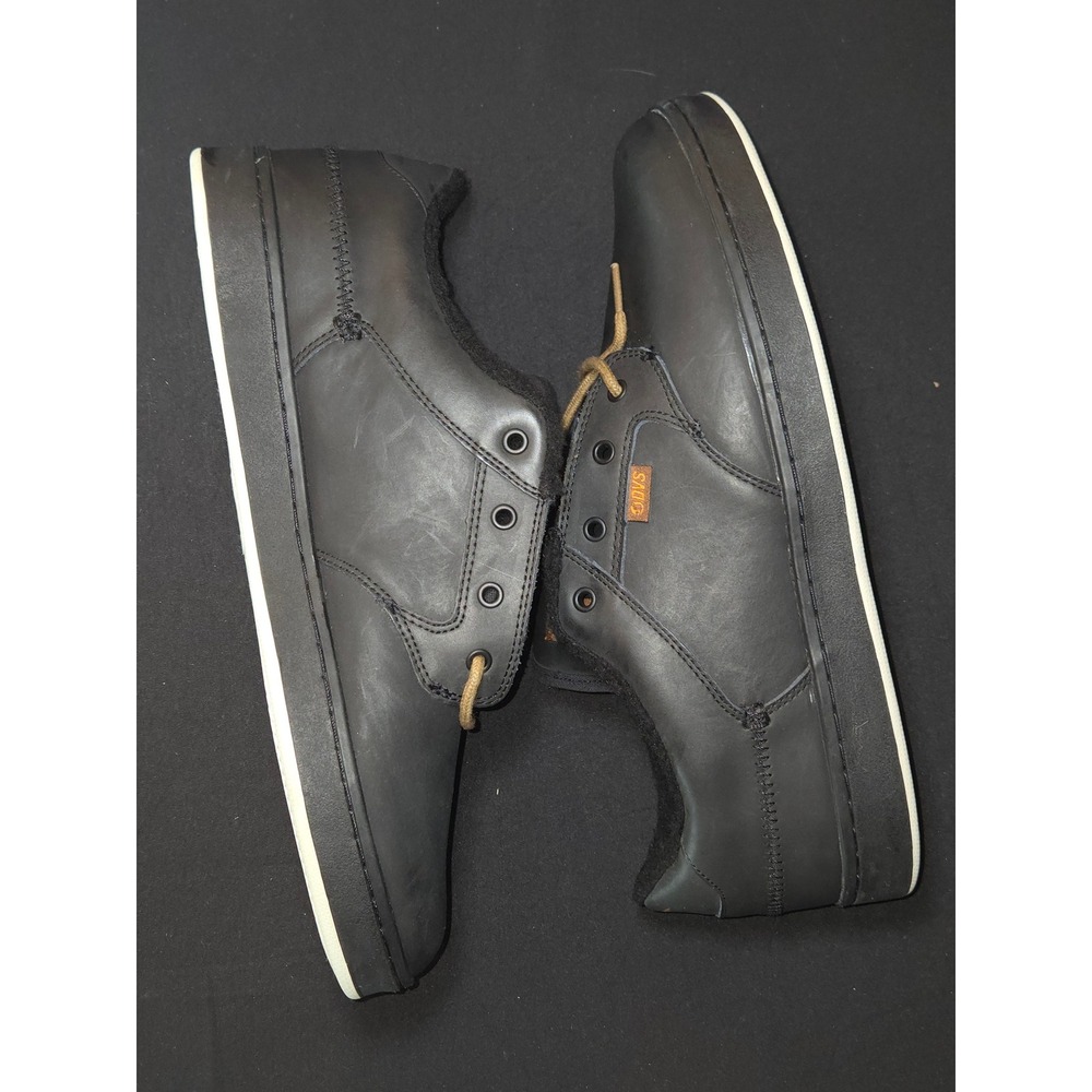 DVS Quentin Mens‎ Shoes Black Leather Sherpa Lined Lace Up Size 11 DVF0000228